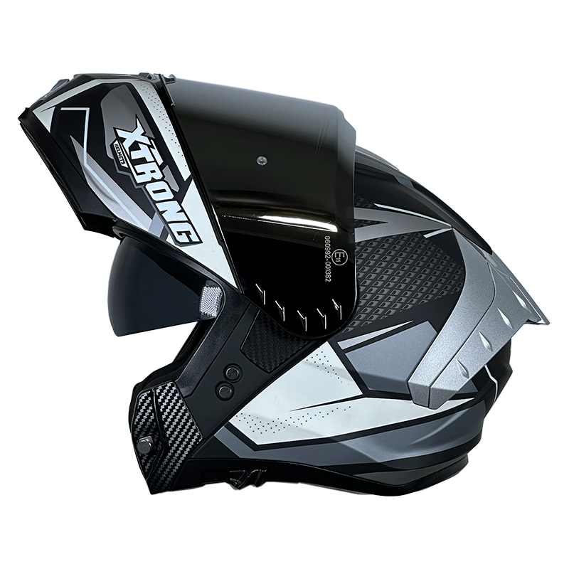 XTR-918 XTRONG  SPEARHEAD GRIS MATE VISOR COLOR
