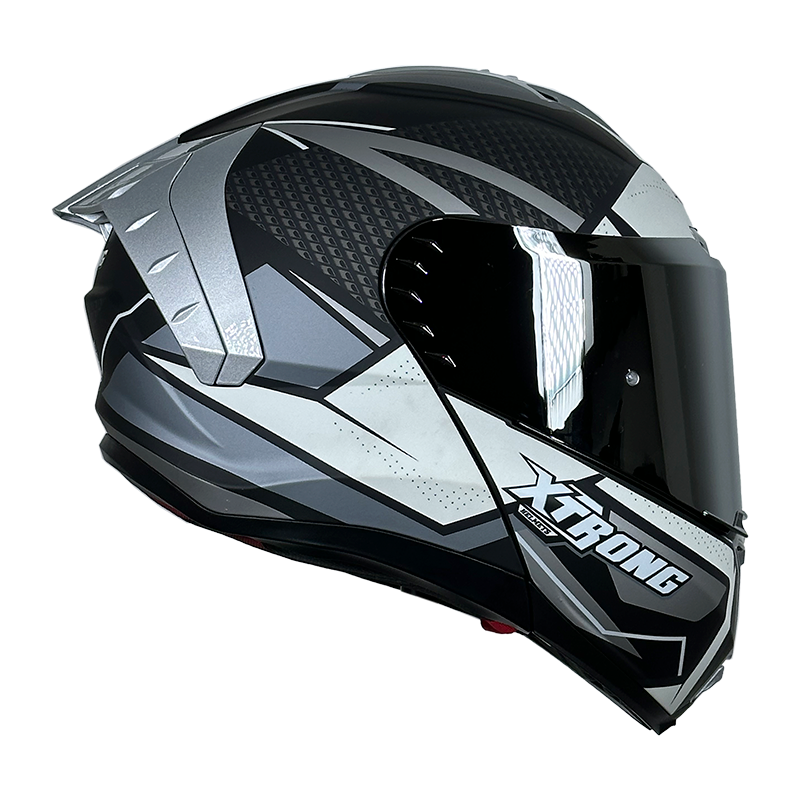 XTR-918 XTRONG  SPEARHEAD GRIS MATE VISOR COLOR