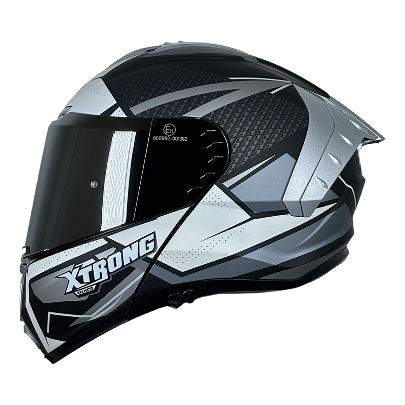 XTR-918 XTRONG  SPEARHEAD GRIS MATE VISOR COLOR