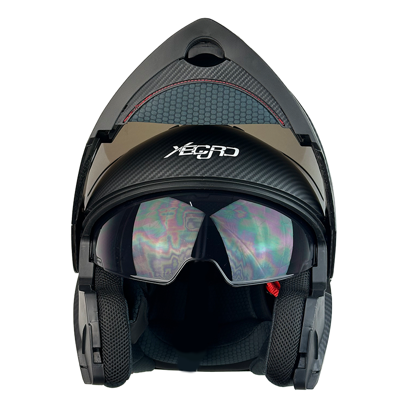 XR-900 XECURO NEGRO MATE-FIBRA CARBON ABATIBLE