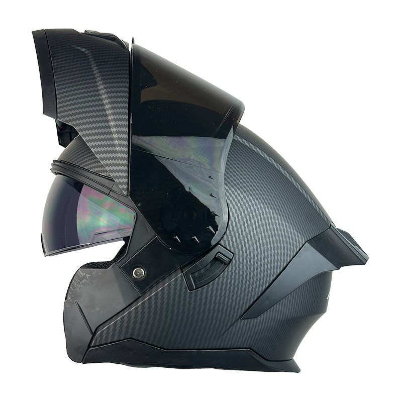 XR-900 XECURO NEGRO MATE-FIBRA CARBON ABATIBLE