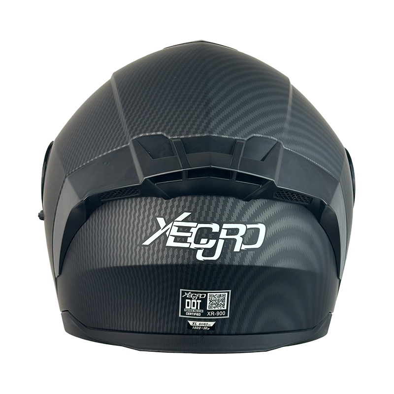 XR-900 XECURO NEGRO MATE-FIBRA CARBON ABATIBLE