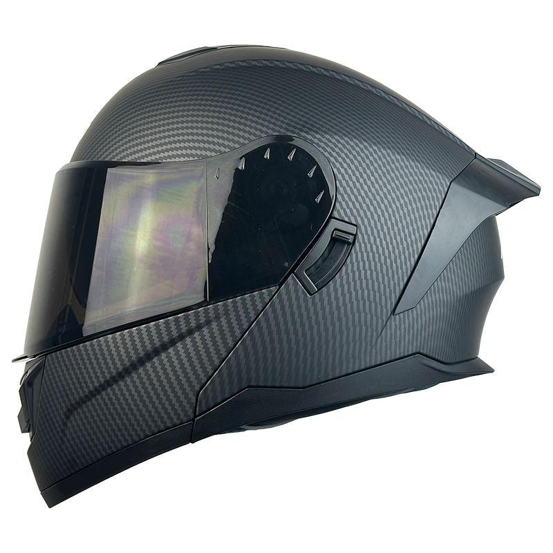 XR-900 XECURO NEGRO MATE-FIBRA CARBON ABATIBLE