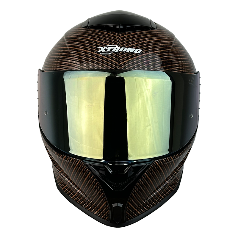 XTR-820 XTRONG BRAIDED FIBER-DORADO-BRILLO VISOR REVO