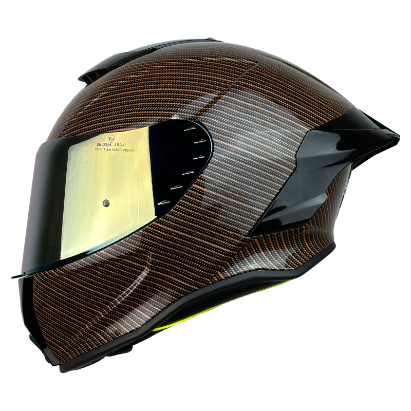 XTR-820 XTRONG BRAIDED FIBER-DORADO-BRILLO VISOR REVO