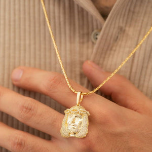 Dije Oro laminado 18K Rostro Swarovski Cristal Ref 21684