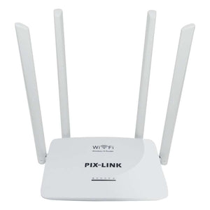 Router repetidor de señal WiFi inalámbrico 4 antenas